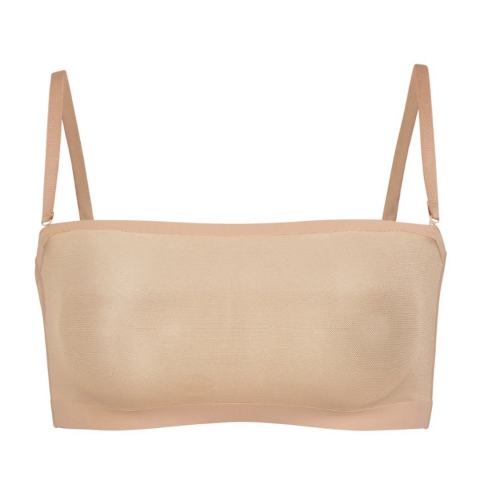 NEW Skims Sheer Sculpt Bandeau Bra in Clay 2X